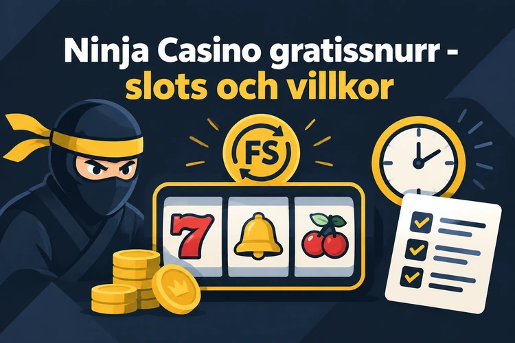 Ninja Casino gratissnurr - slots och villkor
