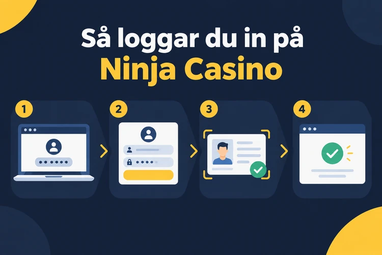 Så loggar du in på Ninja Casino